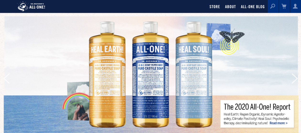 Dr.Bronner’s – Highly Recommend this Biodegradable Fair-Trade Soap