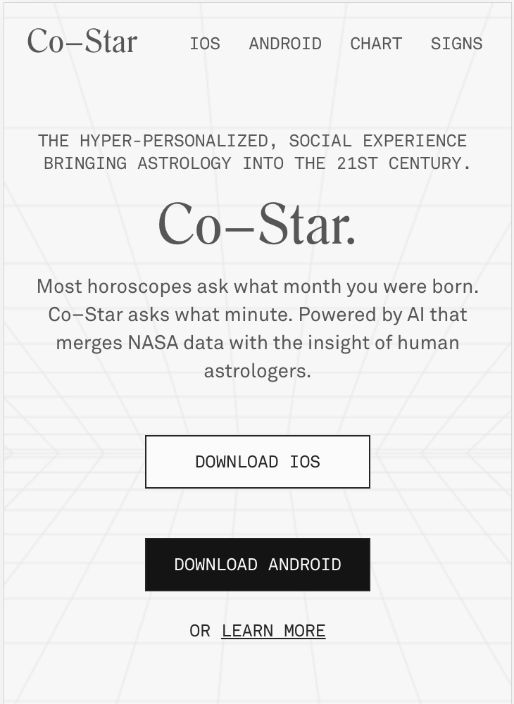 Co-Star Astrology & Horoscope App